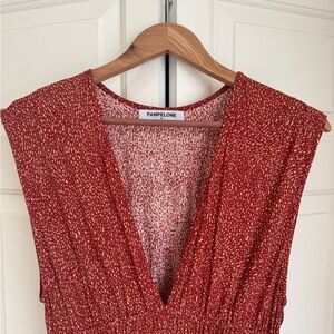 Pampelone Red Sleeveless Dress